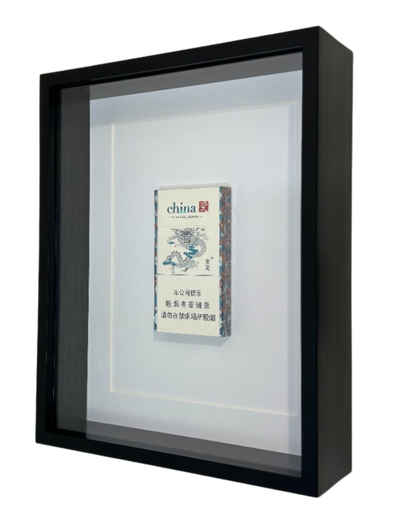 Blue Shadow-Box Frame