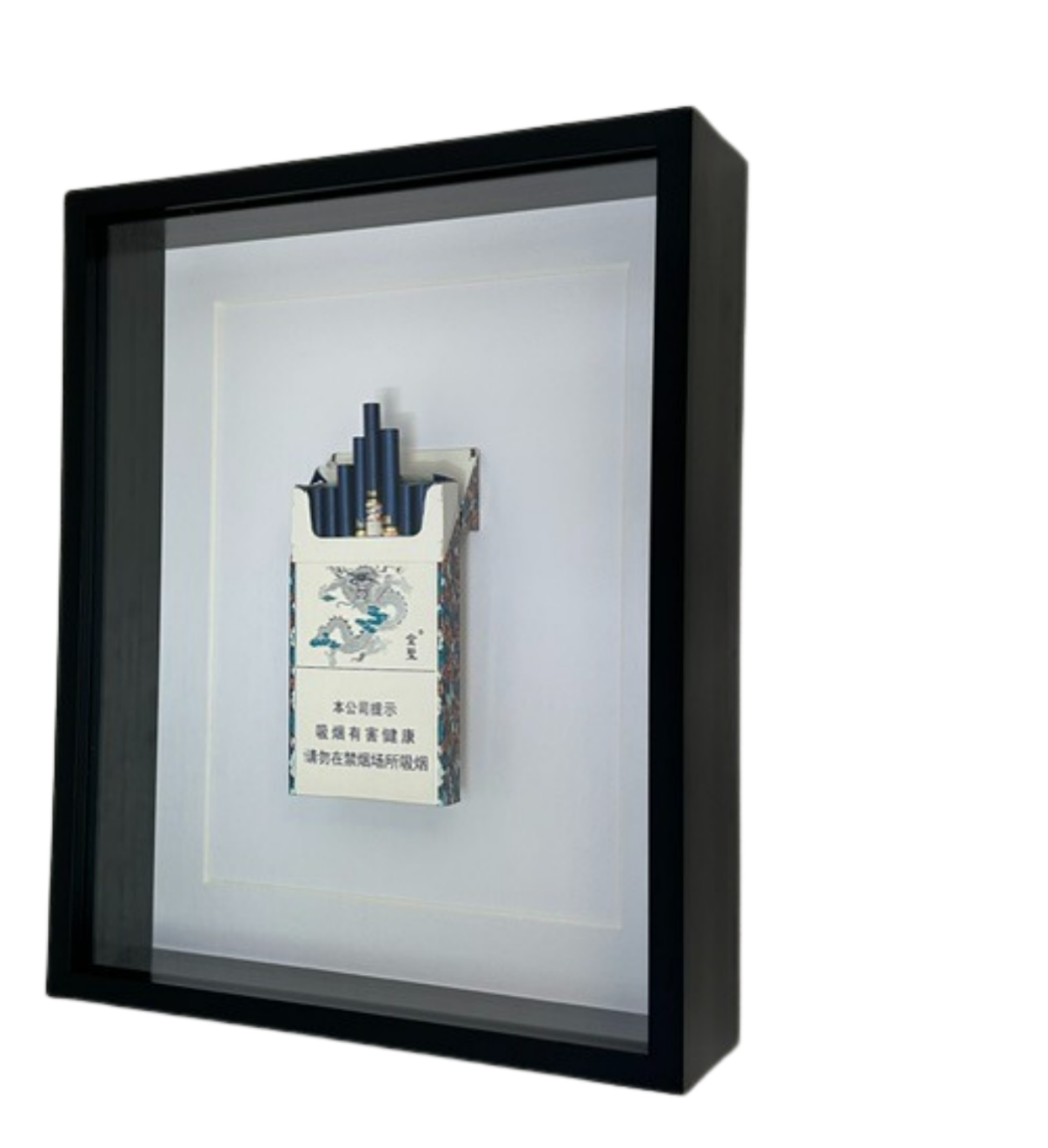 Opened Blue Shadow-Box Frame — view 3
