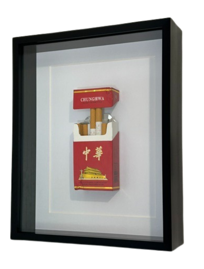 Used Red Shadow-Box Frame